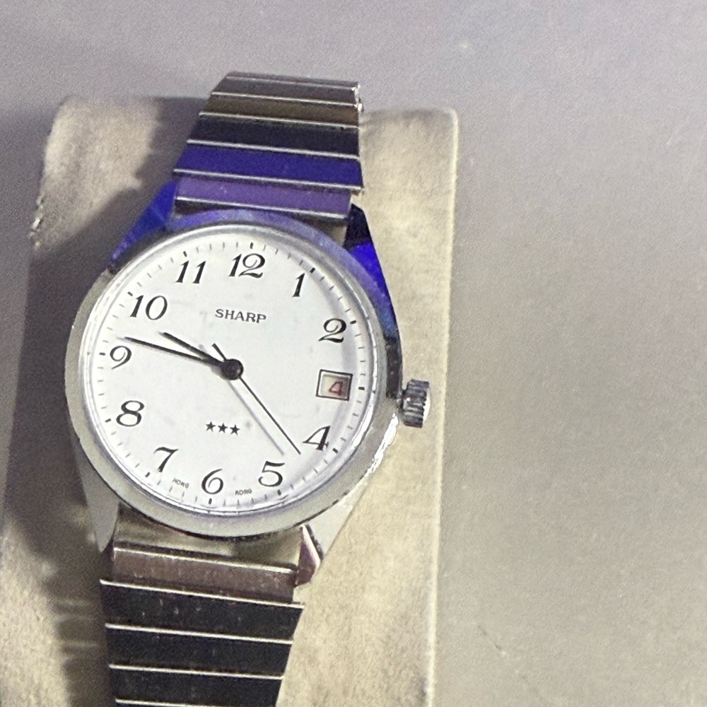 Sharp Men's Silver Analog Watch